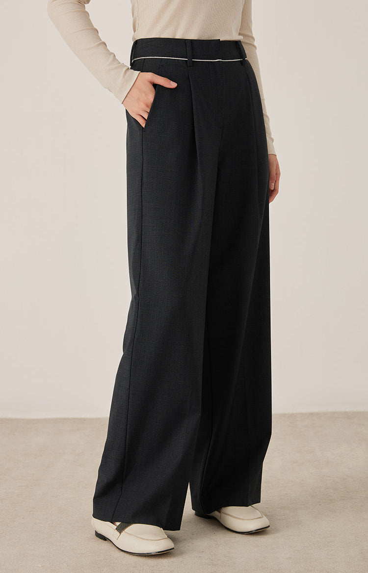 Avustralya Yünü Bol Kesim Pantolon