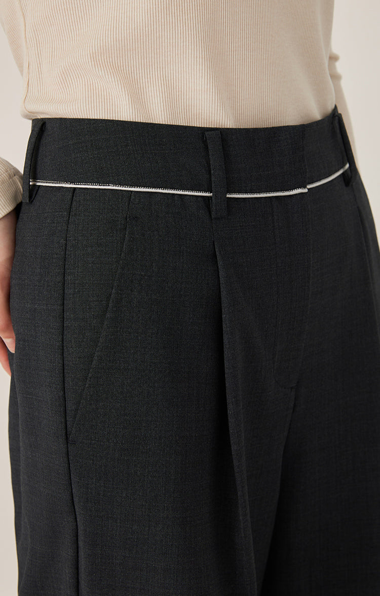 Avustralya Yünü Bol Kesim Pantolon