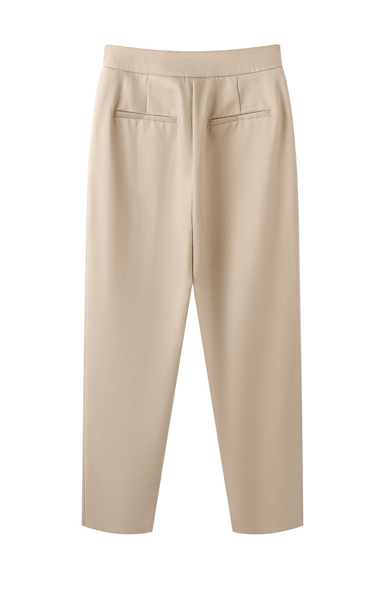 Yün Karışımlı Dar Paça Pantolon