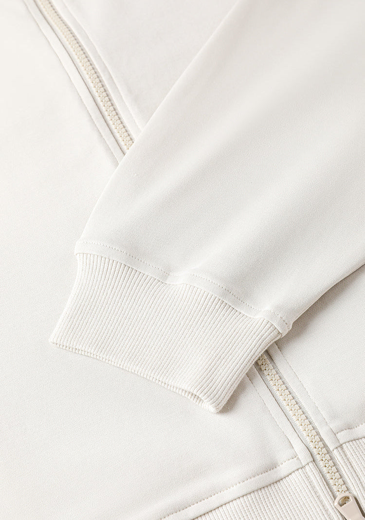 Pamuk Fermuarlı Kontrast Ceket