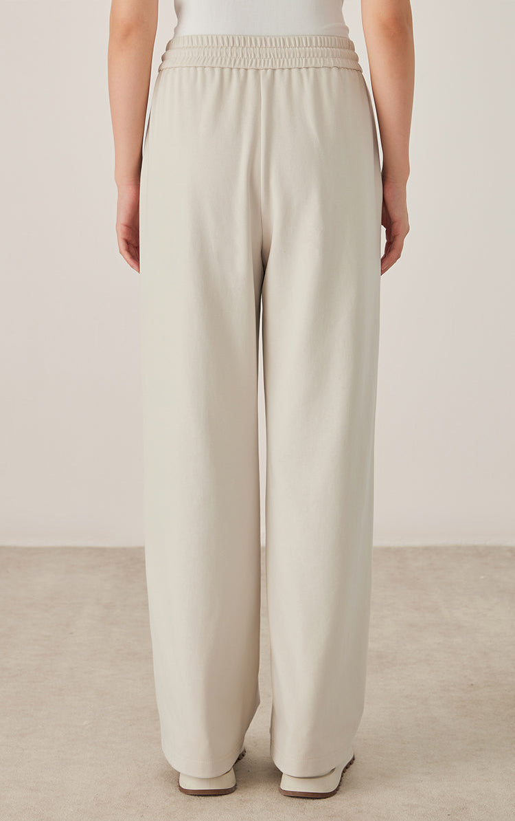 Pamuk Geniş Paça Bağcıklı Pantolon