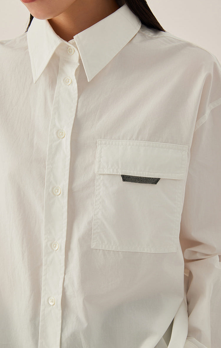 Pamuk Uzun Kesim Gömlek