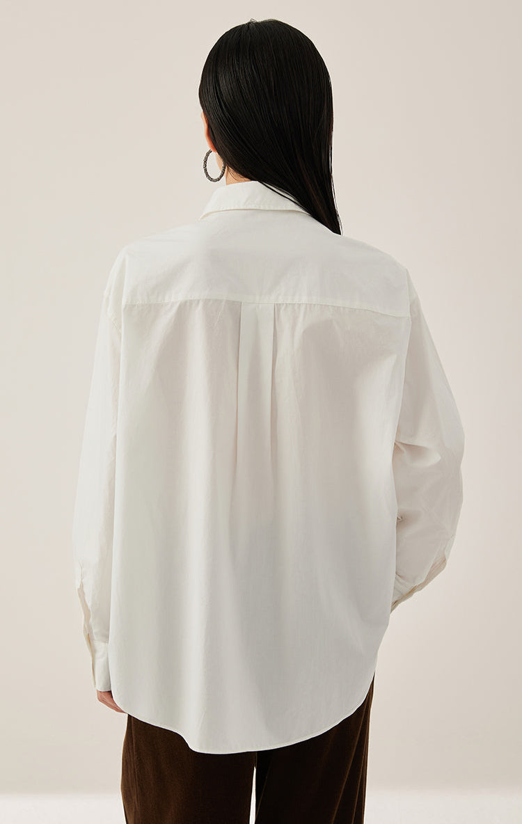 Pamuk Uzun Kesim Gömlek