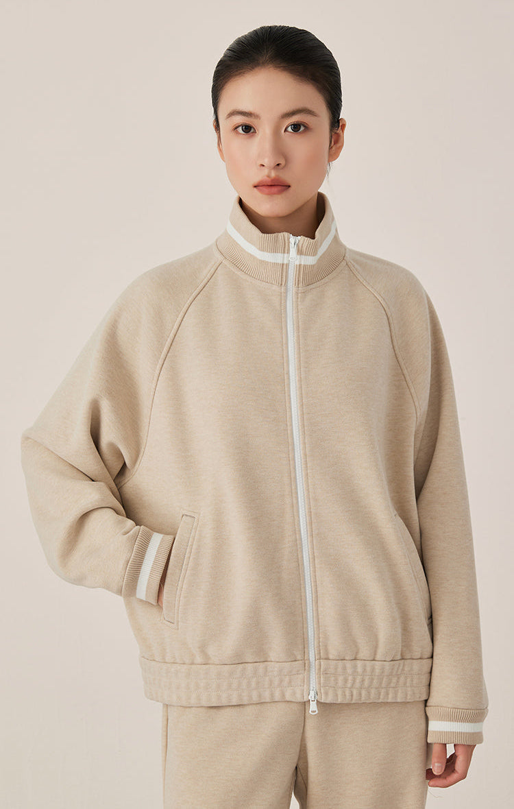 Pamuk Fermuarlı Spor Ceket