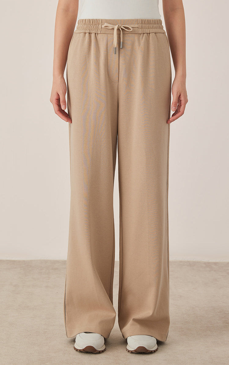 Pamuk Geniş Paçalı Pantolon