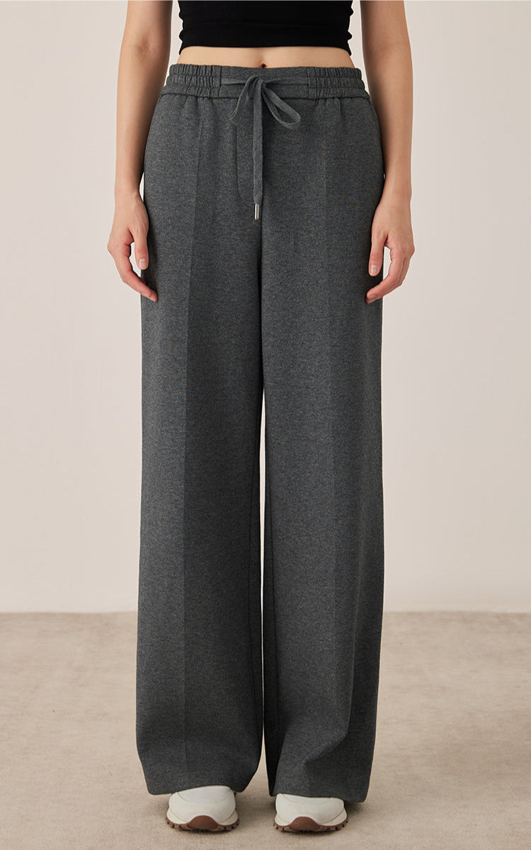 Pamuk Geniş Paçalı Pantolon