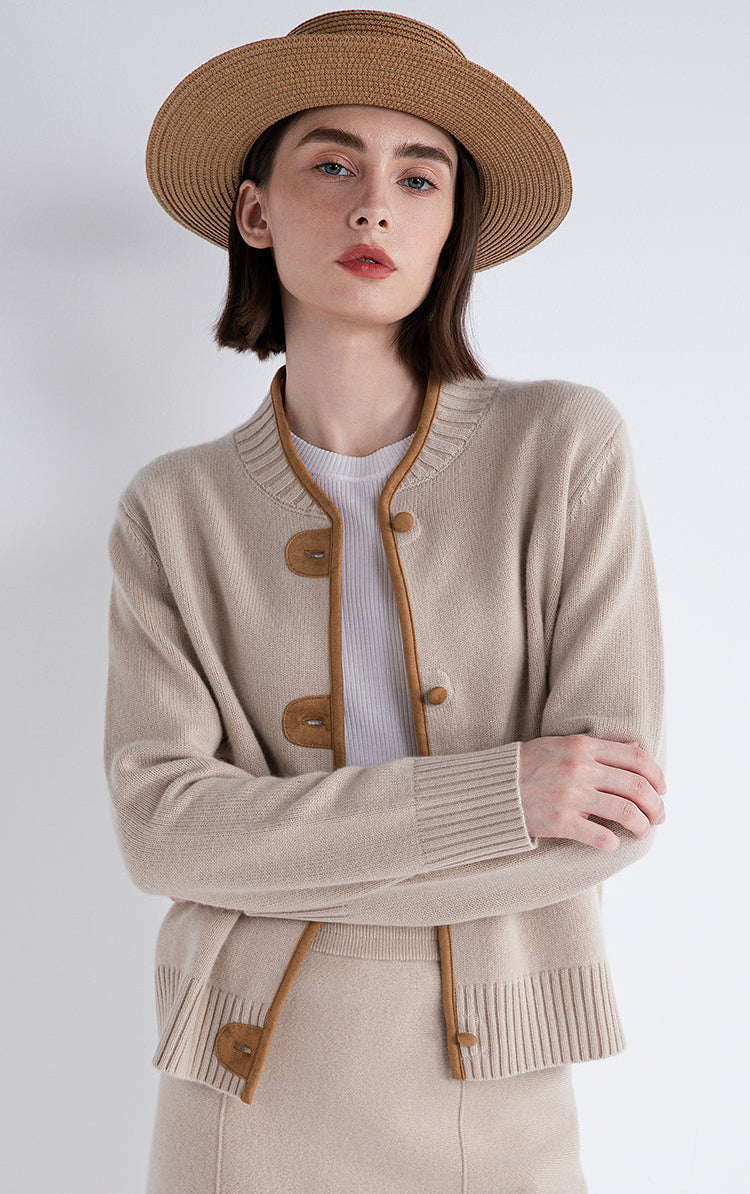 Yün & Kaşmir Düğmeli Hırka