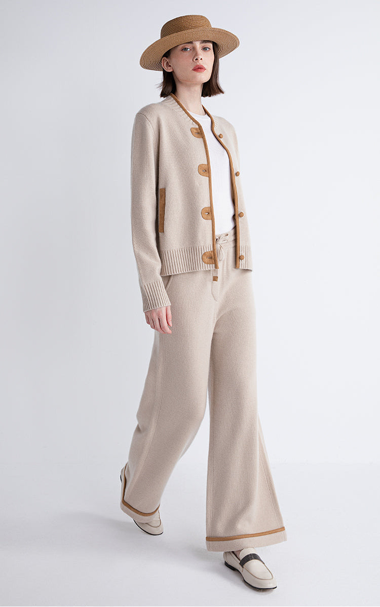 Yün & Kaşmir Düğmeli Hırka