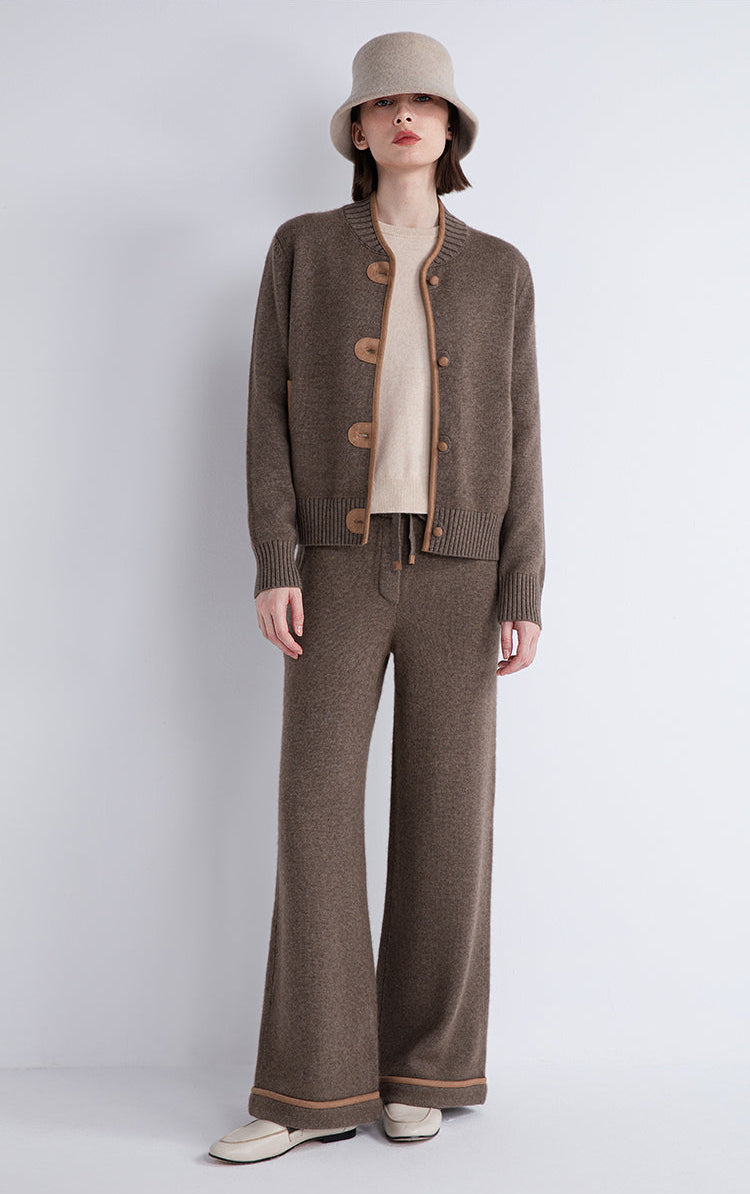 Yün & Kaşmir Düğmeli Hırka