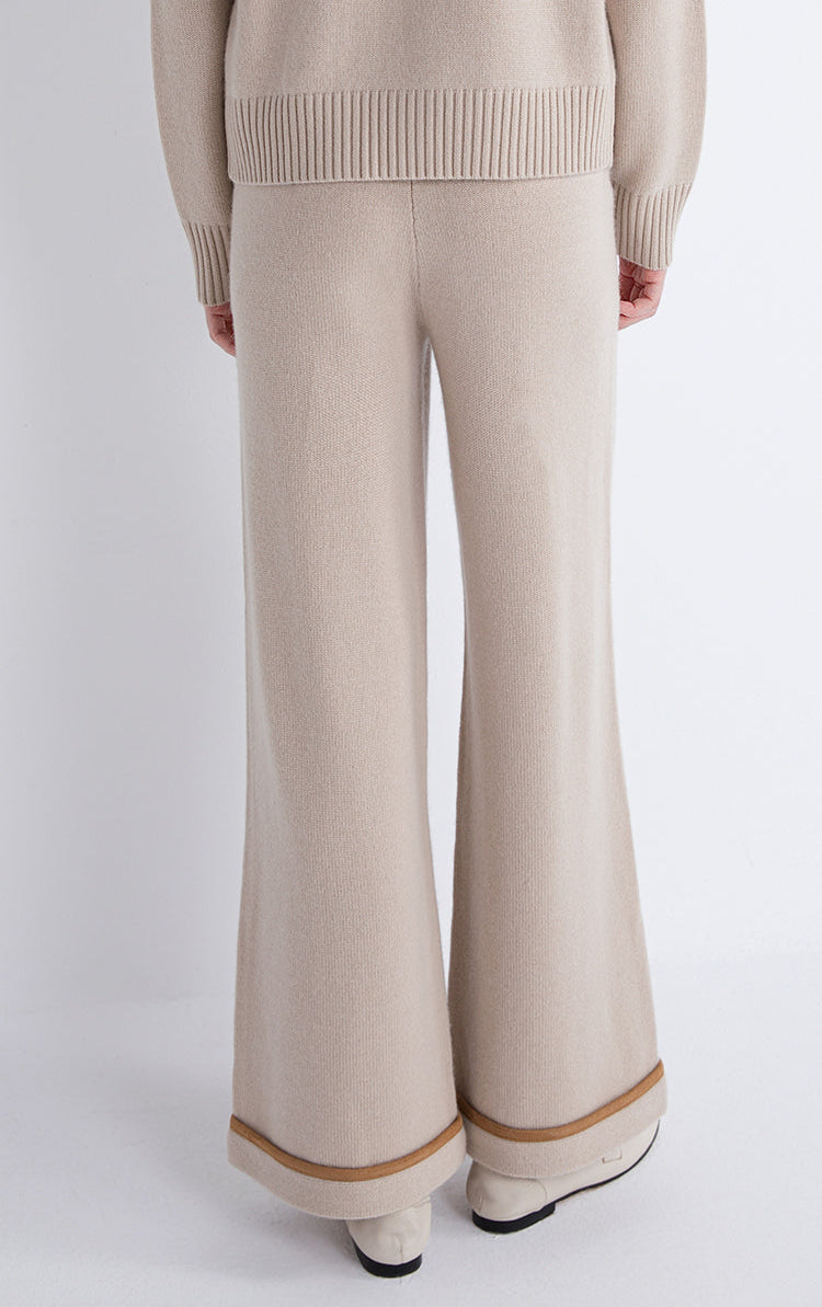 Yün & Kaşmir Rahat Örgü Pantolon