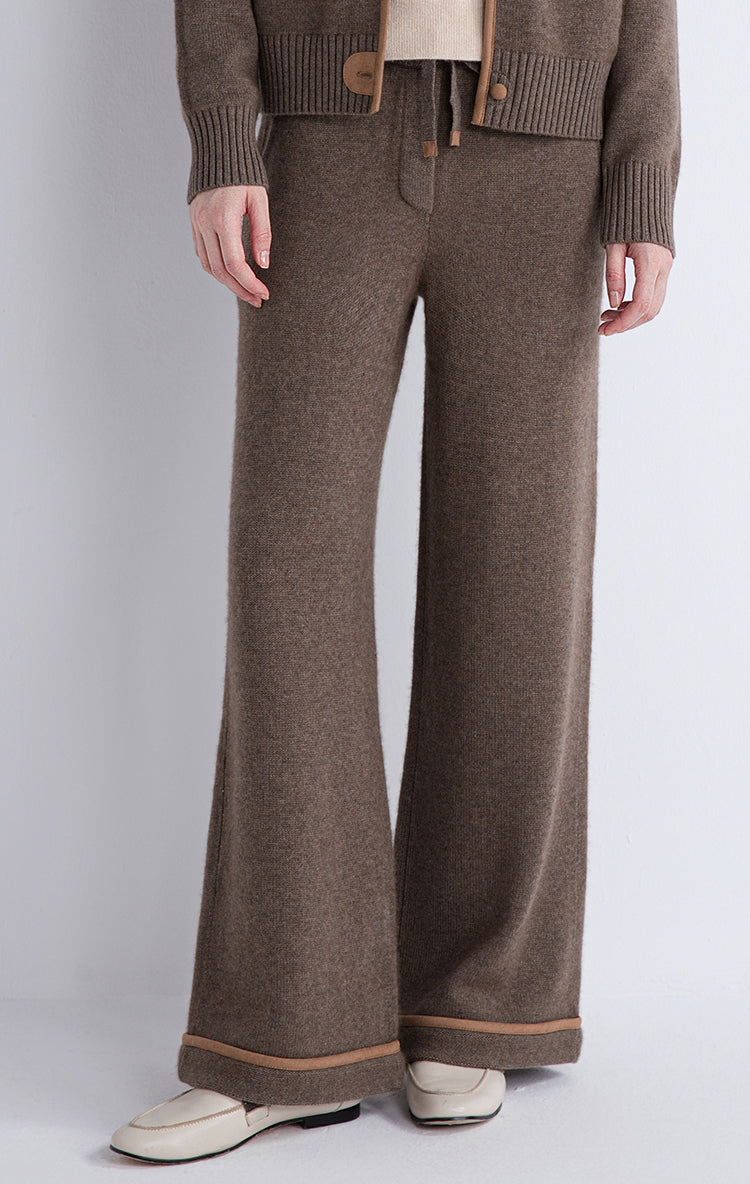 Yün & Kaşmir Rahat Örgü Pantolon