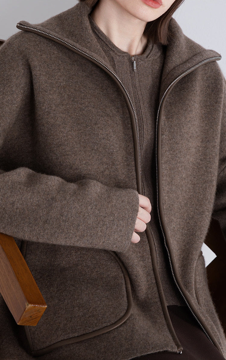 Yün & Kaşmir Geniş Yaka Ceket