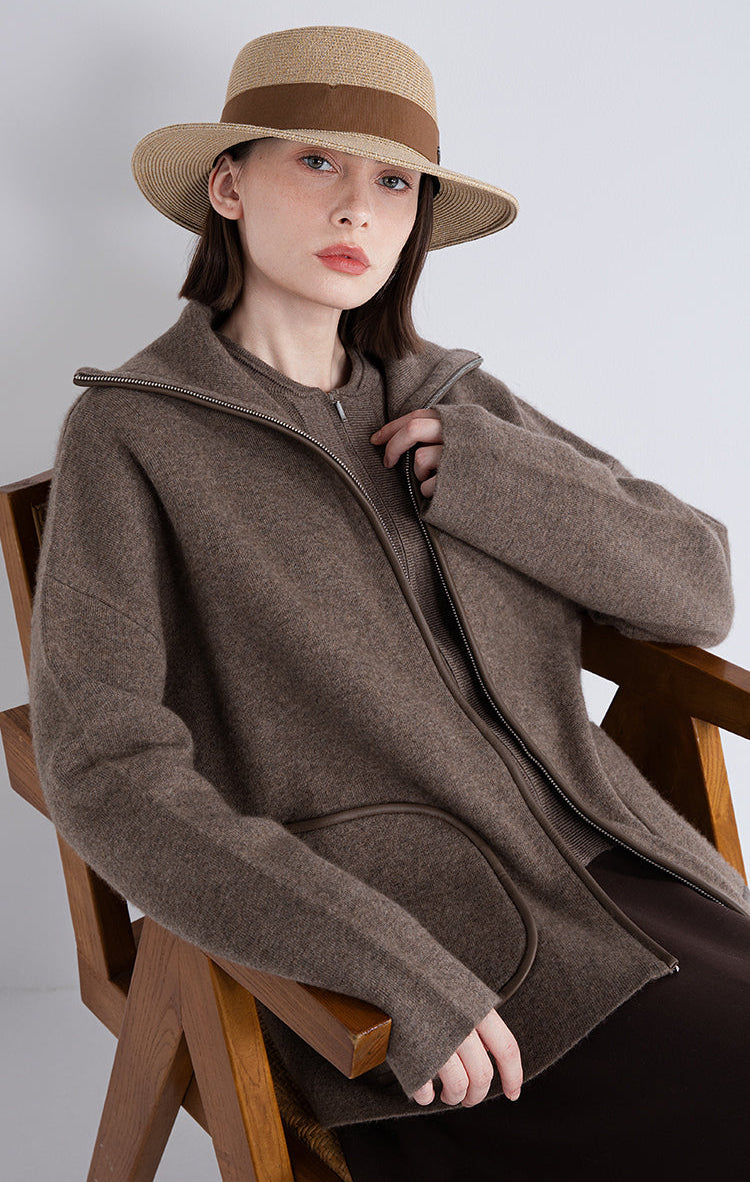 Yün & Kaşmir Geniş Yaka Ceket