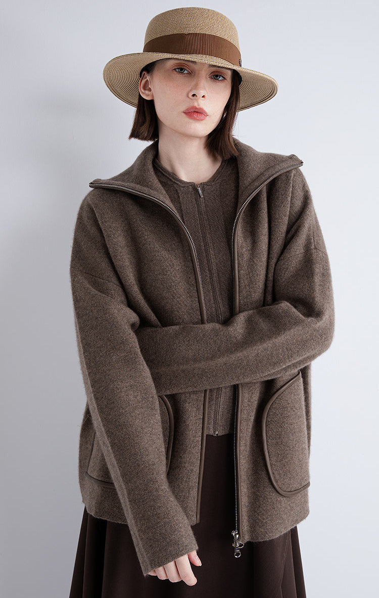 Yün & Kaşmir Geniş Yaka Ceket