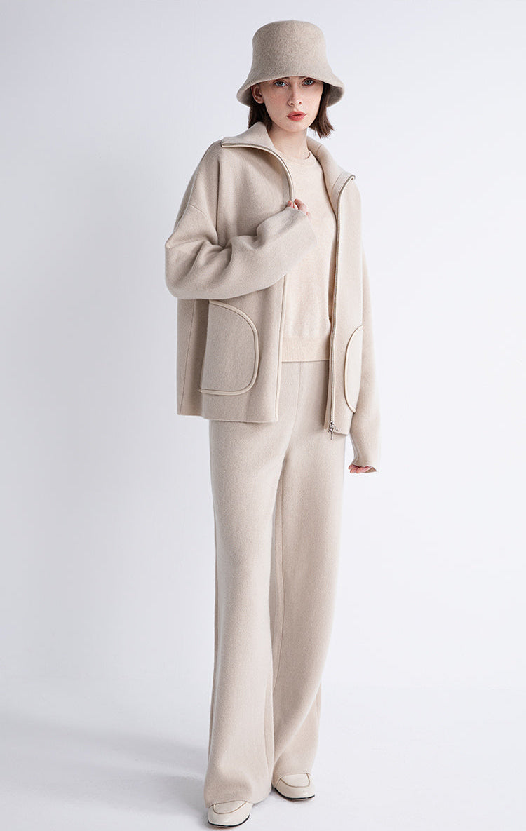 Yün & Kaşmir Geniş Yaka Ceket