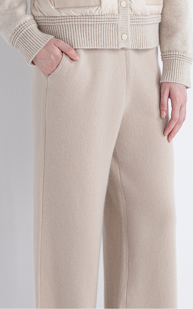 Saf Kaşmir Triko Pantolon