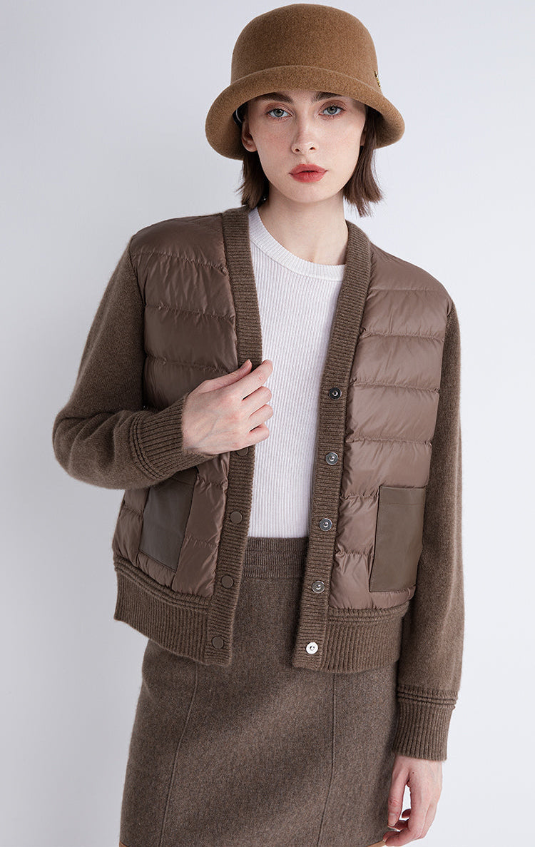 Saf Kaşmir Dolgulu Ceket