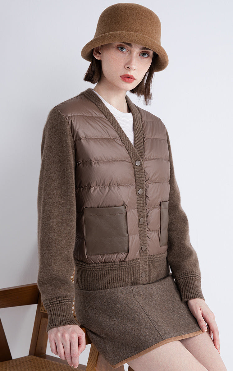 Saf Kaşmir Dolgulu Ceket