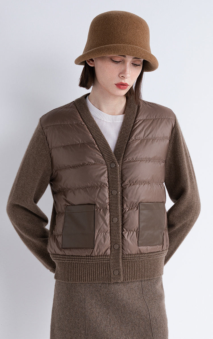 Saf Kaşmir Dolgulu Ceket