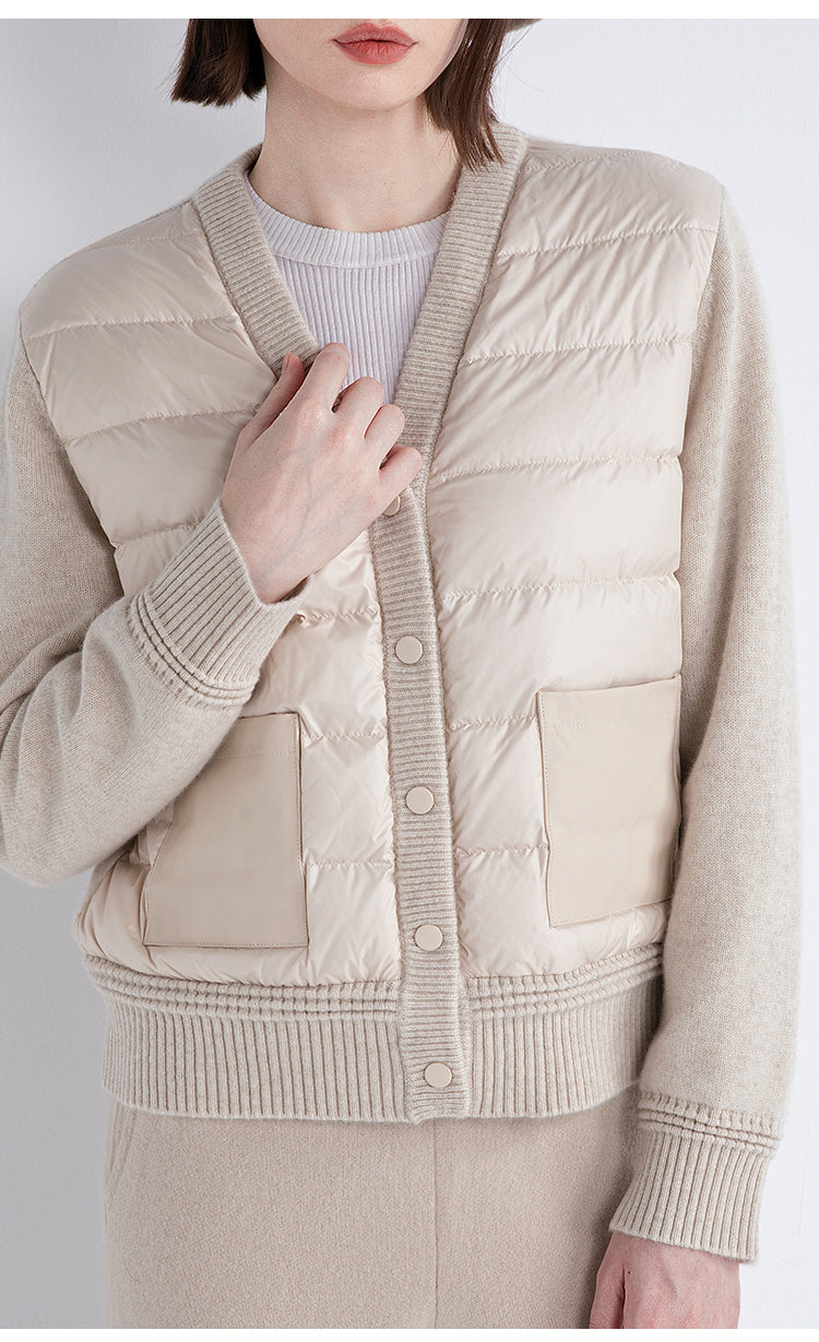 Saf Kaşmir Dolgulu Ceket