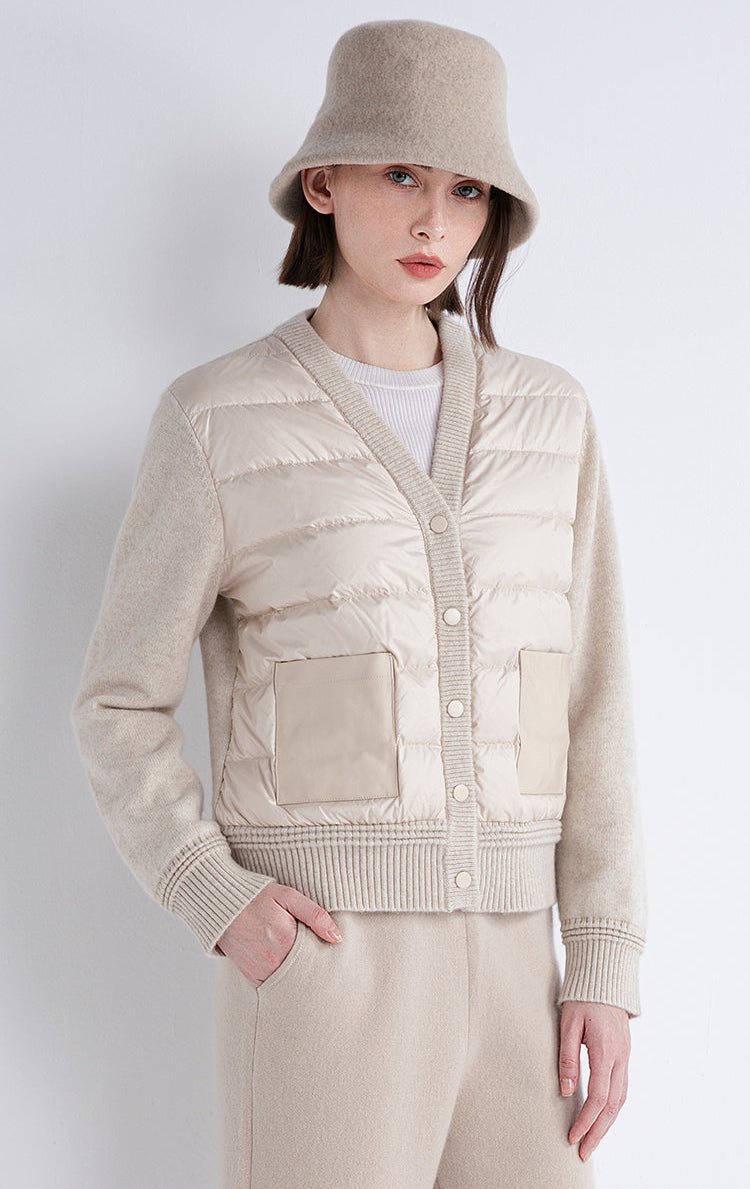 Saf Kaşmir Dolgulu Ceket