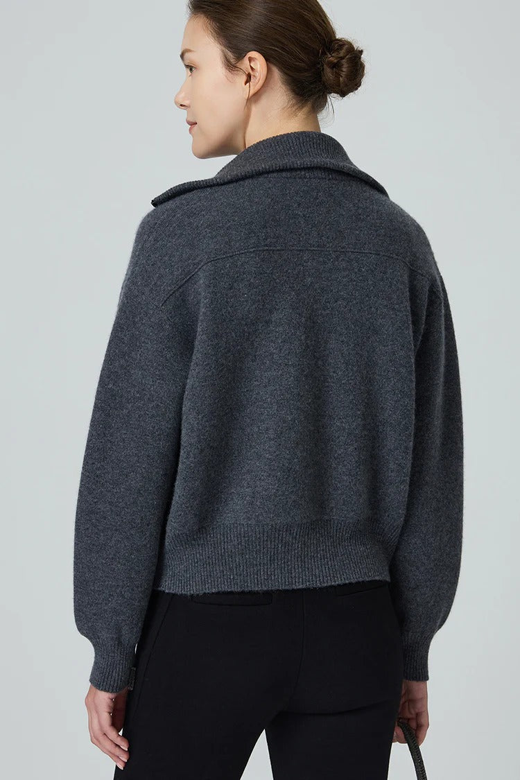 Saf Kaşmir & Yün Örme Ceket